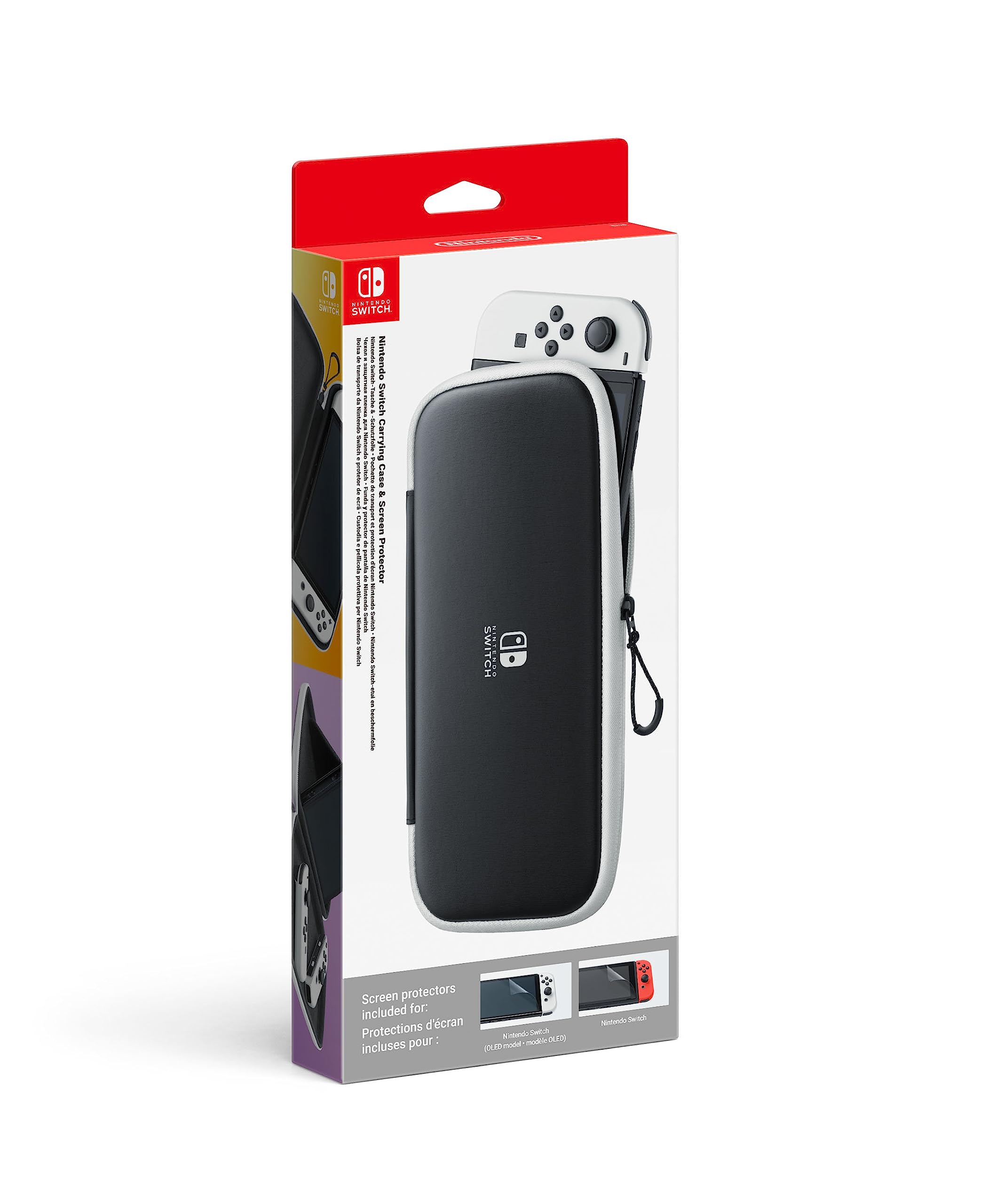 Boîtier OLED Nintendo Switch + 2 protecteurs d'écran Boîtier OLED Nintendo Switch + 2 protecteurs d'écran